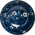 Miska Hana modrá s vetvičkami 17,5cm