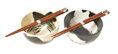 Japán tálkészlet bézs-fekete (2 személyre)