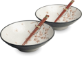 Juharlevél tál készlet 24,5cm pálcikákkal 2 személyre EDO JAPAN
