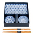 Sushi szett 2 személyre kék mintás TOKYO