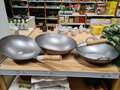 Wok serpenyő 35,5cm lapos aljjal