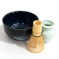 Matcha készlet sötétkék EDO JAPAN