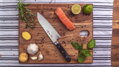 Japán Santoku kés TAKAYUKI 170mm