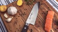 Japán Santoku kés TAKAYUKI 170mm