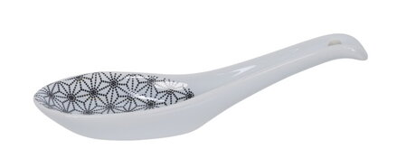 Porcelán kanál csillag motívummal