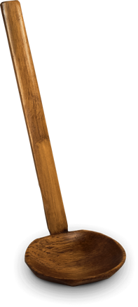Ramen kanál bambuszból 18cm