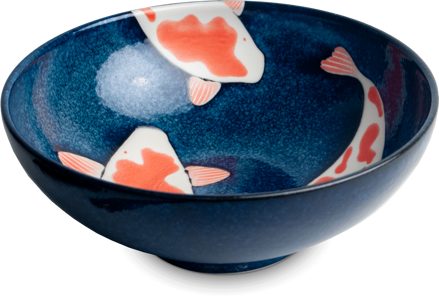 Koi porcelán tál 21,5cm