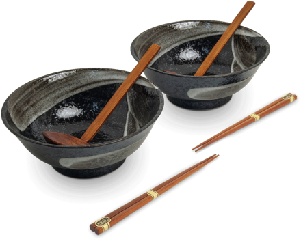 Ramen 2 tálas készlet Ansen 22cm EDO JAPAN