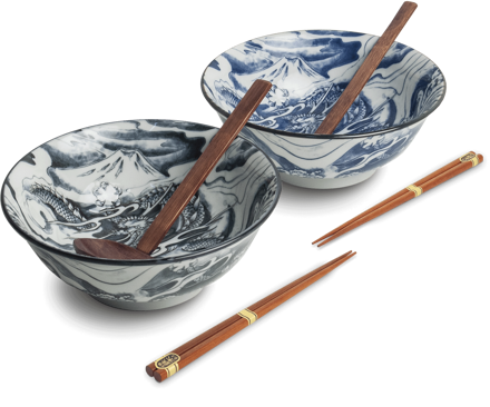 Ramen 2 db Dragon tál 20,5cm-es szett