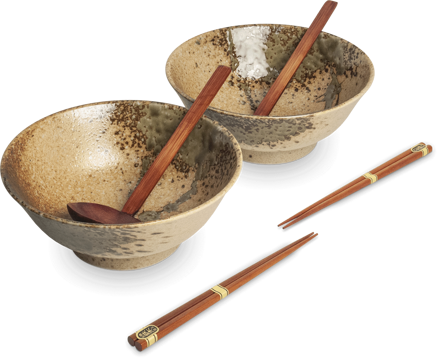 Ramen 2 db Purobu tál 22cm-es tálakból álló készlet