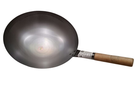 Wok serpenyő 40 cm-es, kerek aljú