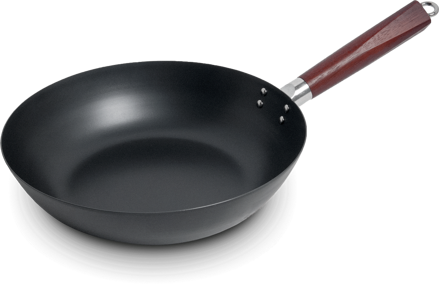 Wok serpenyő szén 30cm