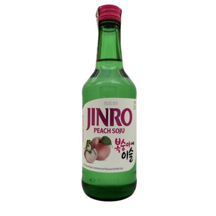 Soju JINRO őszibarack ízzel 350ml