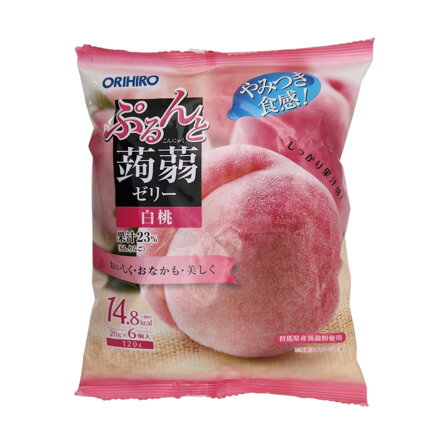 Konjac zselé őszibarack ízű ORIHIRO 120g