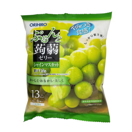 Konjac zselé fehér szőlő ízű ORIHIRO 120g