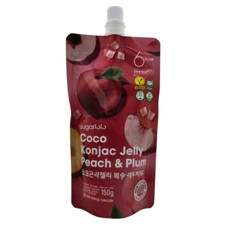 Konjac zselé Őszibarack és Szilva Sugarlolo 150g