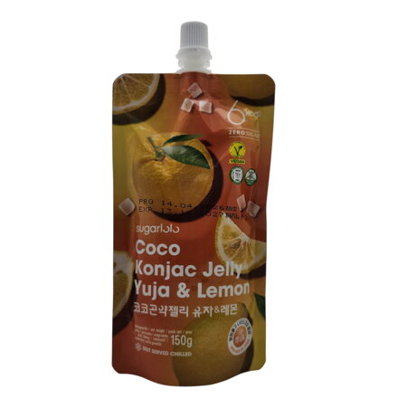 Konjac zselé Yuzu és Citrom Sugarlolo 150g