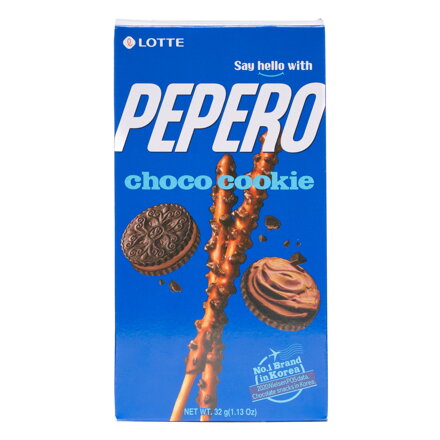 Pepero keksz szelet csokoládéval Lotte 32g