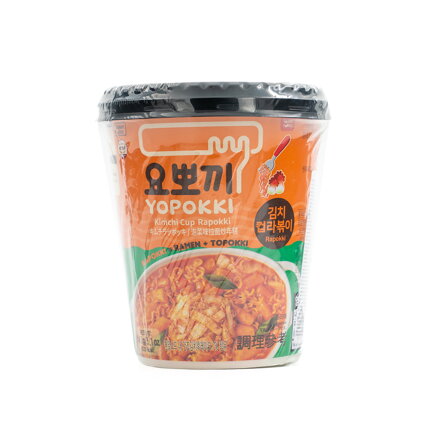 Rizssütemény Yopokki ramenben kimchi ízesítéssel cup 145g