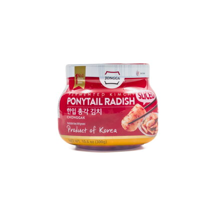 JONGGA szeletelt retek kimchi - üveg 300g