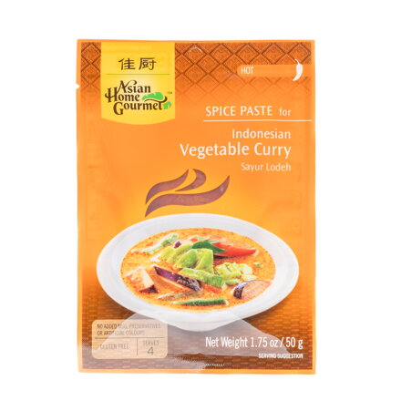 Tészta forró indonéziai zöldséges curryvel AHG 50g