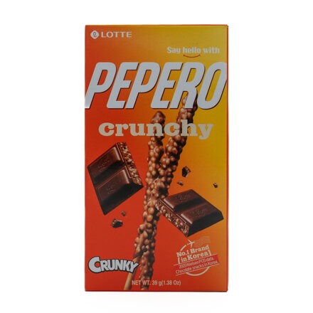 Pepero ropogós szelet csokoládéval Lotte 39g