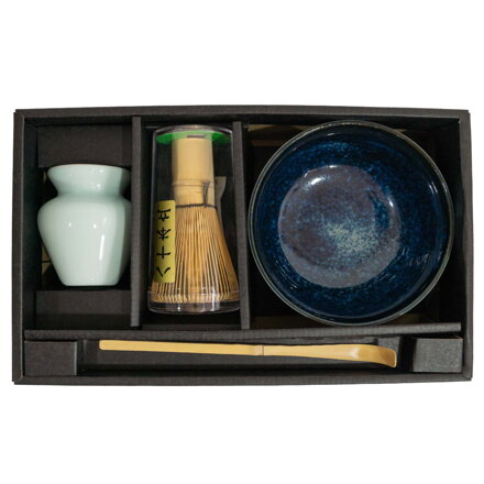 Matcha készlet sötétkék EDO JAPAN