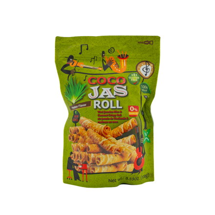 Kókuszos-rizses tekercsek pandan ízesítéssel 100g