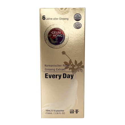 Koreai vörös ginzeng kivonat minden nap 10x10ml
