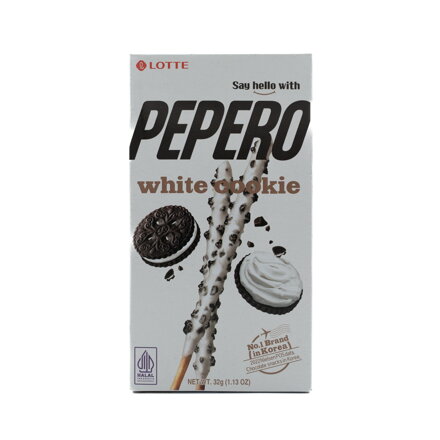 Pepero szelet fehér csokoládéval és Lotte sütivel 32g