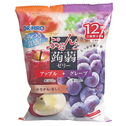 ORIHIRO alma és szőlő ízű zselé 240g