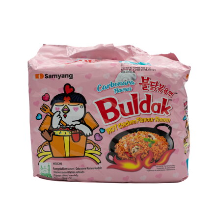 SY csípős csirke Buldak Carbonara tészta MULTIPACK 5X130g