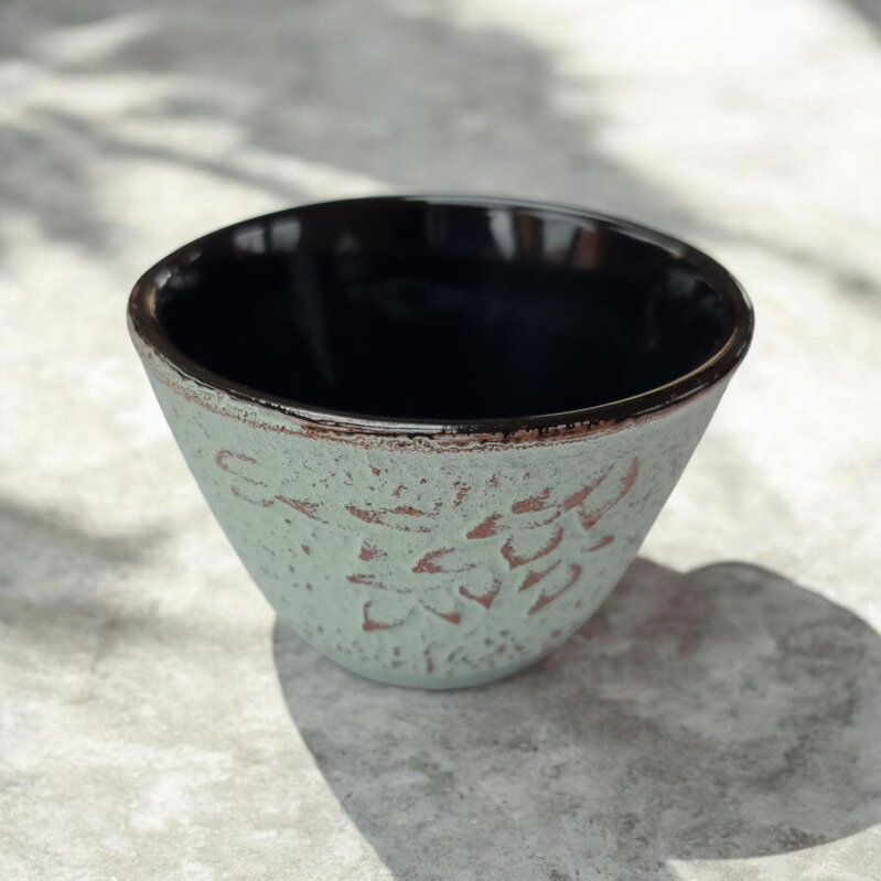 Öntöttvas csésze Sakura, menta (0,06 l)