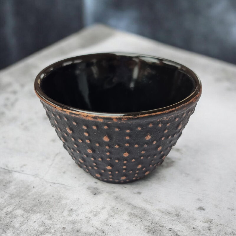 Öntöttvas csésze Arare, fekete-réz (0,12 l)