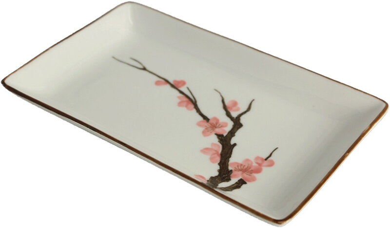 Porcelán sushi tányér Sakura 20x13cm