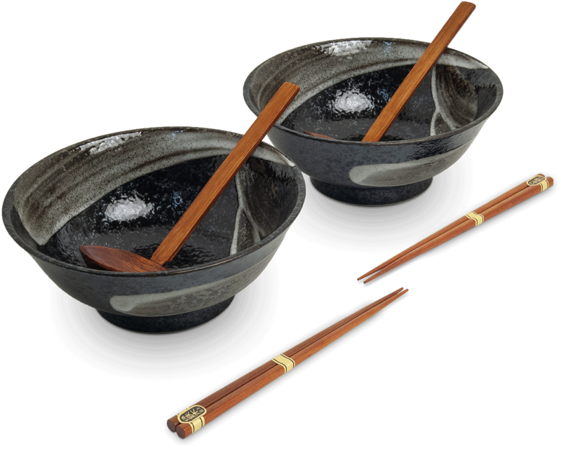 Ramen 2 tálas készlet Ansen 22cm EDO JAPAN