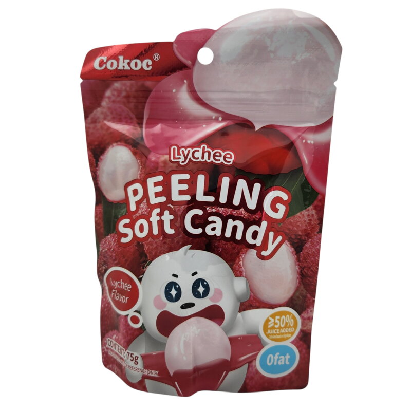 Hámozható gumicukor licsi ízzel 75g