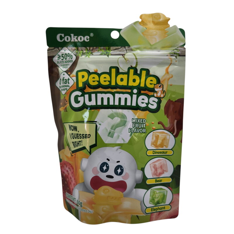 Hámozható gumicukor vegyes gyümölcs ízzel 60g