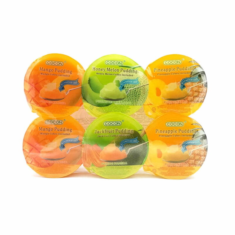 Gyümölcsös zselé puding nata de coco-val 6db 708g