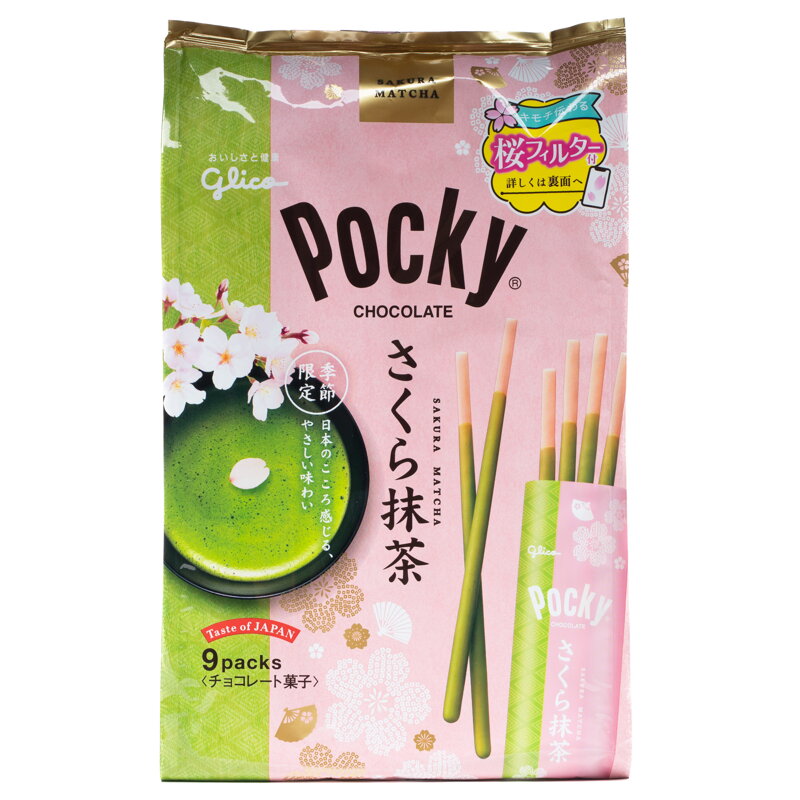 Pocky Sakura Matcha Matcha GLICO 101,6g