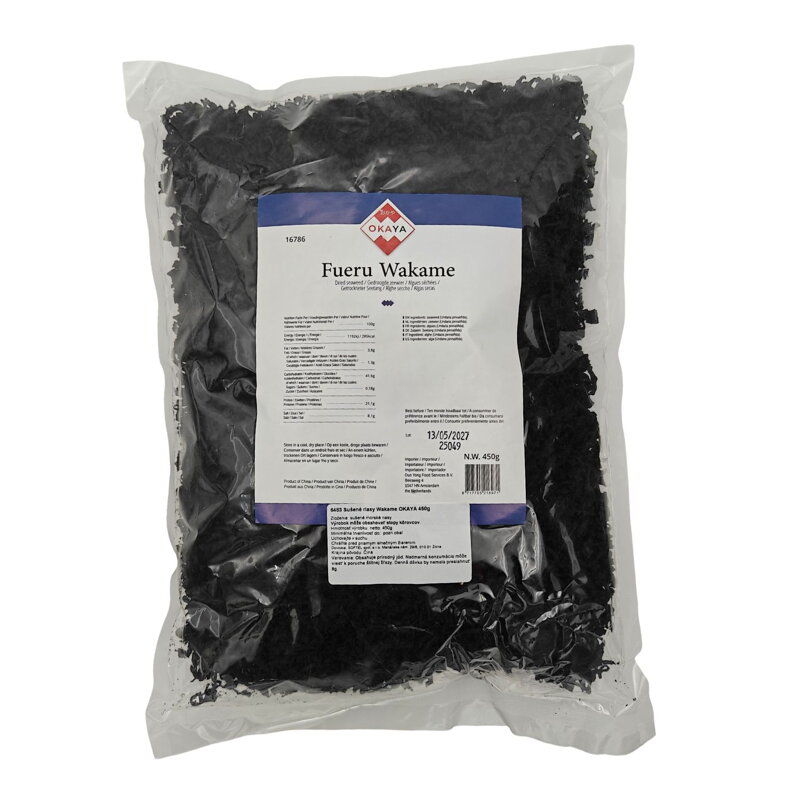 Szárított Wakame alga OKAYA 450g