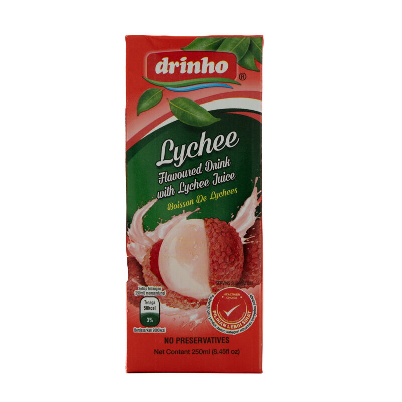 DRINHO licsi gyümölcslé ital 250ml DRINHO licsi gyümölcslé ital 250ml