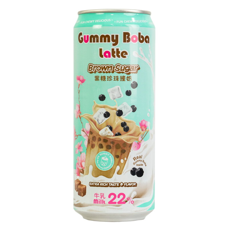 O´s Bubble Gummy Boba latte barna cukor 470ml